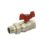 Кран шаровый со сгоном 1 1/4" (бабочка) HLV