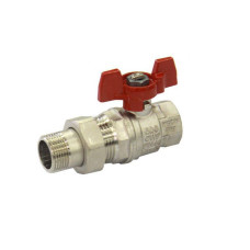 Кран шаровый со сгоном 1 1/4" (бабочка) HLV