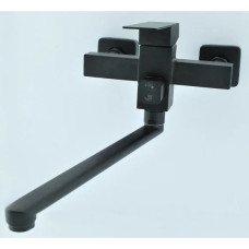 MIXXUS KUB-006-A (EURO) BLACK (KUB-006 (EURO) BLACK) Смес. для ванны из н.ст. SUS304 (черн)(8 шт/ящ)