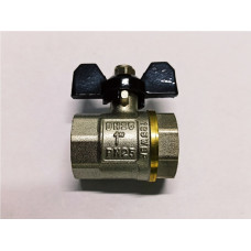 Кран шаровый . вн/вн  1/2 бант(24,96шт) ERL-S