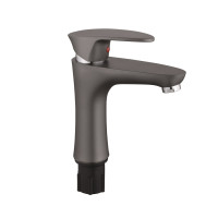 PLAMIX CEZAR-001 SET GRAPHITE Смеситель для умывальника (с подводкой) (20 шт/ящ)