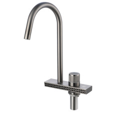 MIXXUS FOL-011 GRAPHITE Смес. для кух.с функцией "водопад" из нерж. стали SUS304 (цв.граф.)(5 шт/ящ)