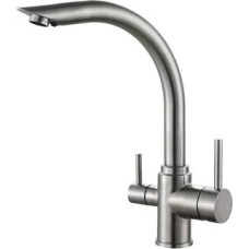 KOER KI-72019-02 Смес. для кухни с выходом для питьевой воды из нерж.ст. SUS304 (Цвет нерж)(8 шт/ящ)